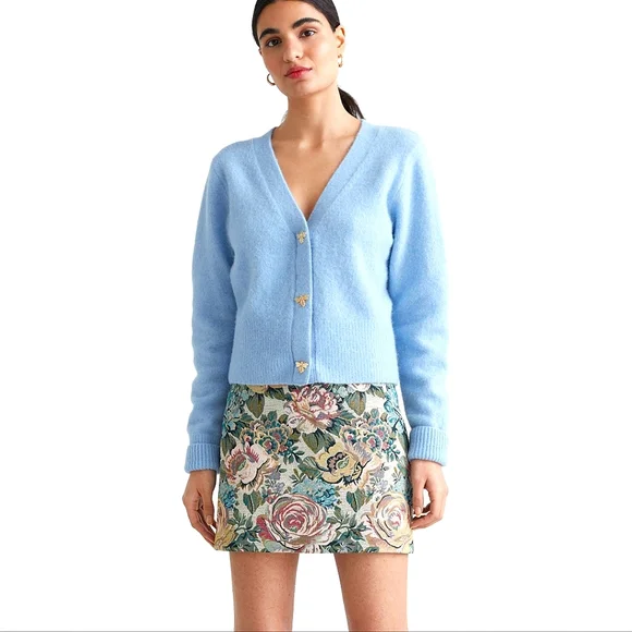 & Other Stories Floral Jacquard Mini Skirt - Picture 9 of 10